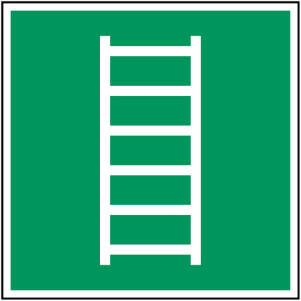 ISO Safety Sign  Escape ladder