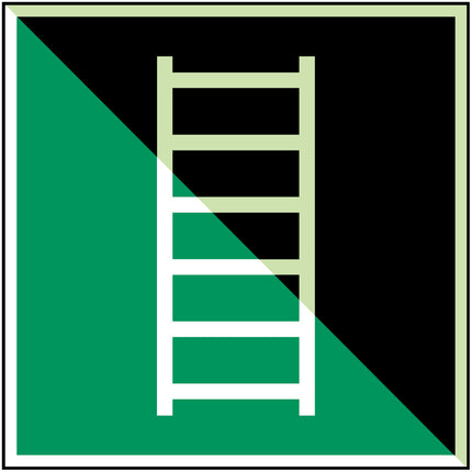 ISO Safety Sign  Escape ladder