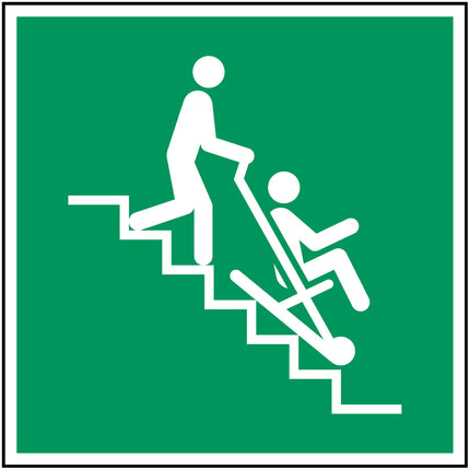 ISO Safety Sign  Evacuation chair