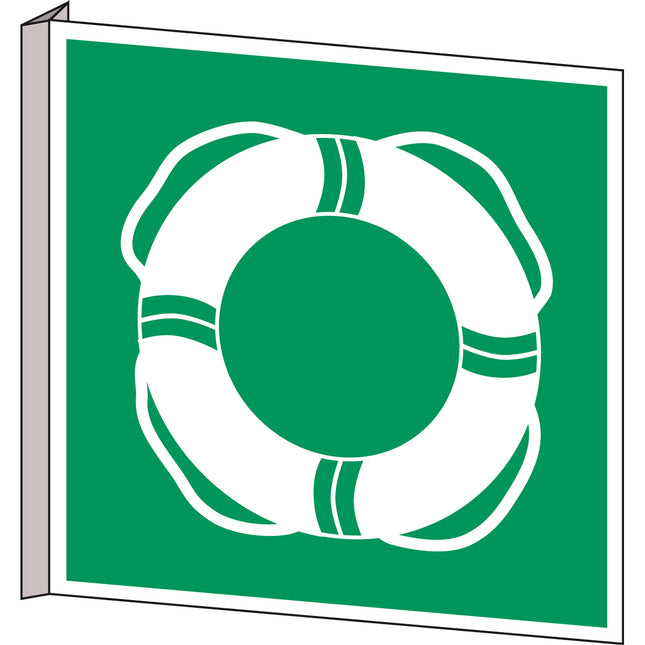 ISO Safety Sign  Water lifesaving equipment