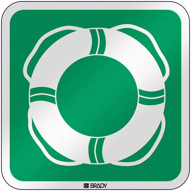 ISO Safety Sign  Water lifesaving equipment