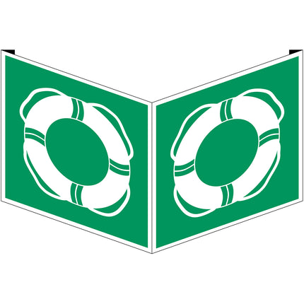 ISO Safety Sign  Water lifesaving equipment
