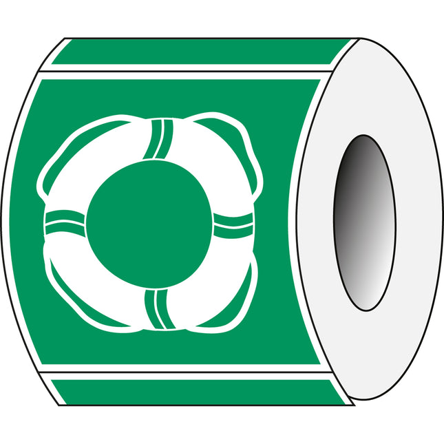 ISO Safety Sign  Water lifesaving equipment