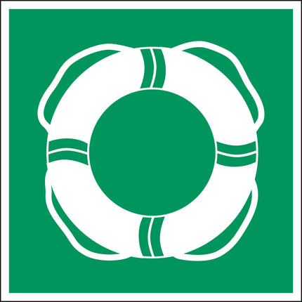 ISO Safety Sign  Water lifesaving equipment