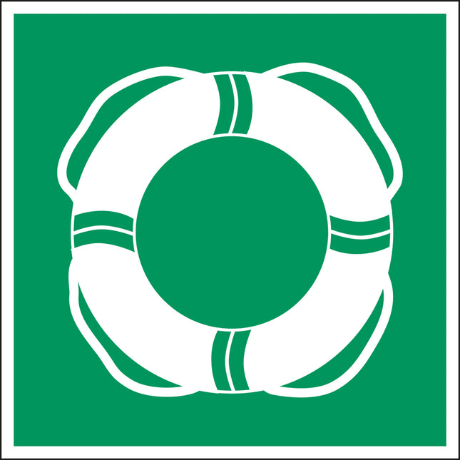 ISO Safety Sign  Water lifesaving equipment