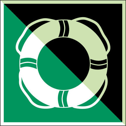 ISO Safety Sign  Water lifesaving equipment