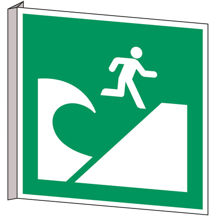 ISO Safety Sign  Tsunami evacutation area