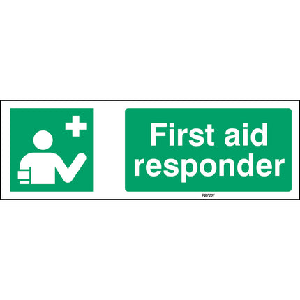ISO Safety Sign  First aid responder