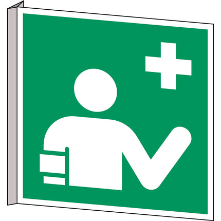 ISO Safety Sign  First aid responder