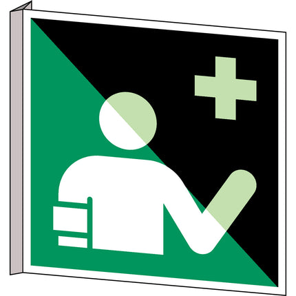 ISO Safety Sign  First aid responder