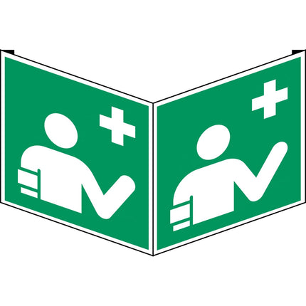 ISO Safety Sign  First aid responder