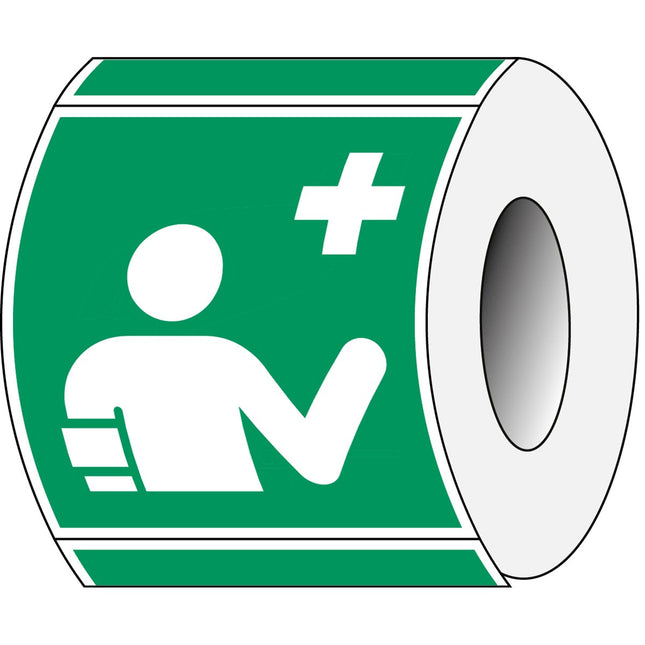 ISO Safety Sign  First aid responder