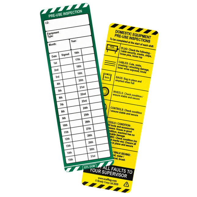 Domestic EquipmentTag Insert
