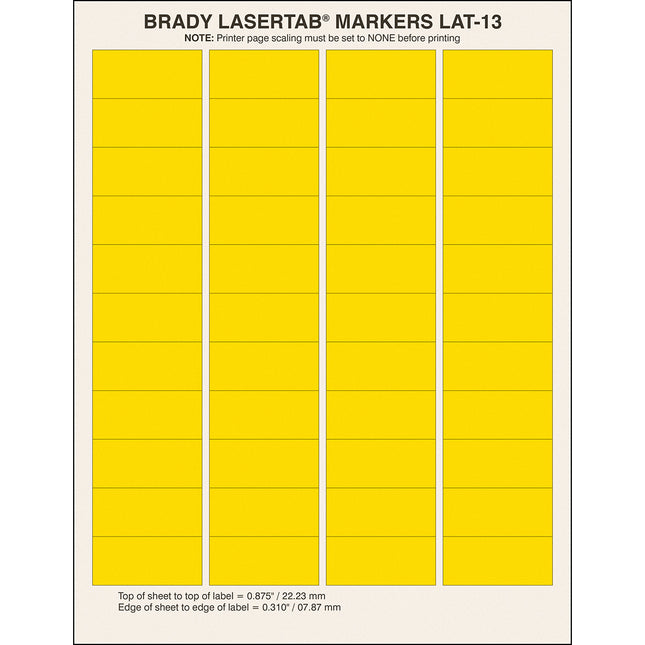 LaserTab Polyester Labels A4 Sheets