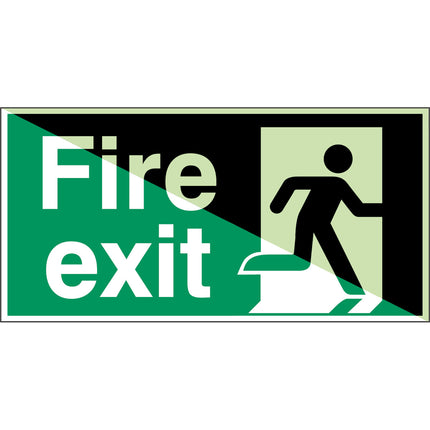 Glowinthedark safety sign