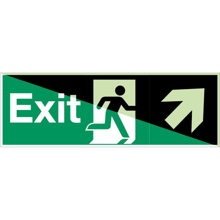 Glowinthedark safety sign