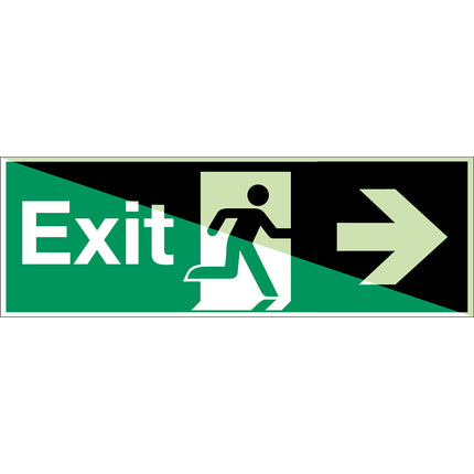 Glowinthedark safety sign