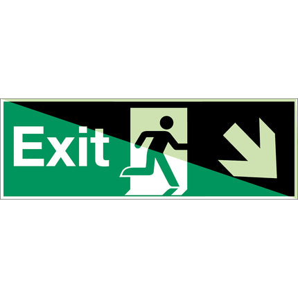 Glowinthedark safety sign