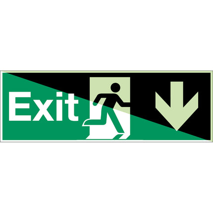 Glowinthedark safety sign