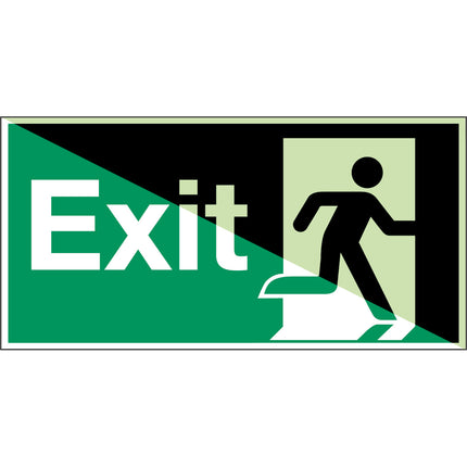Glowinthedark safety sign