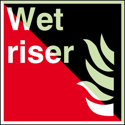 Glowinthedark safety sign