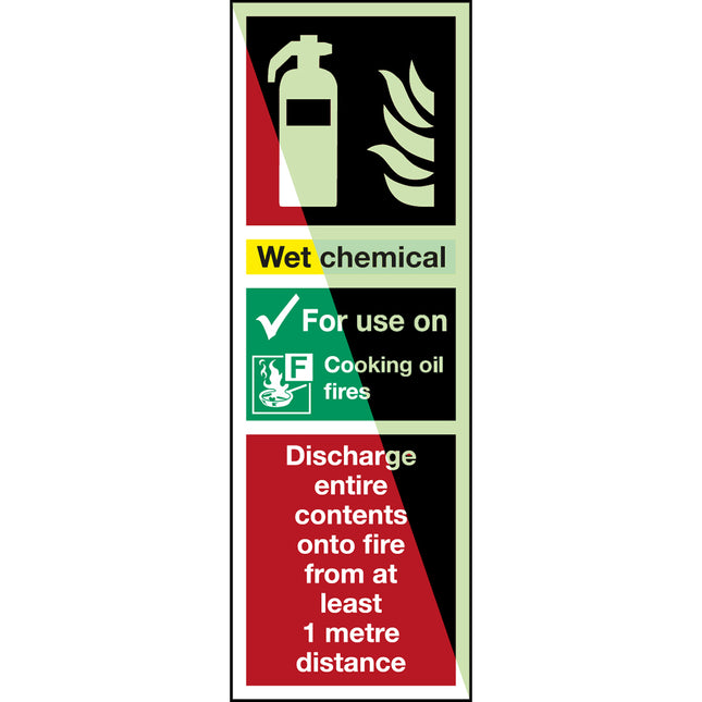 Glowinthedark safety sign