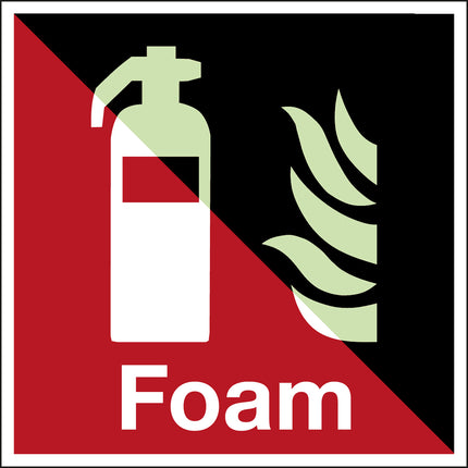 Glowinthedark safety sign