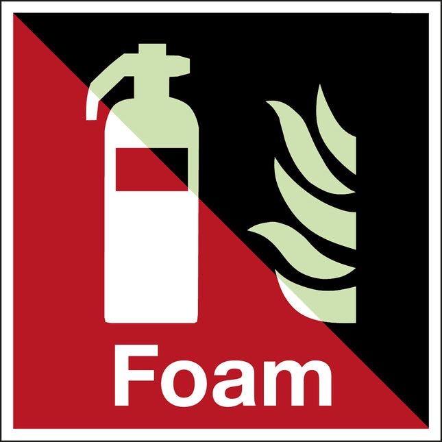 Glowinthedark safety sign