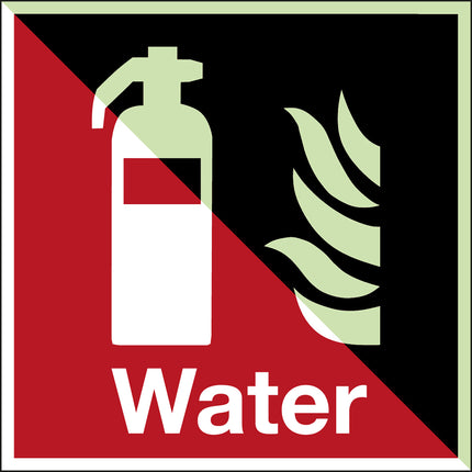 Glowinthedark safety sign