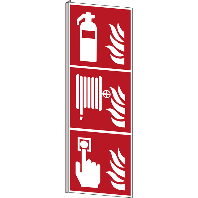 ISO Safety Sign  Fire extinguisher Fire hose reel  Fire alarm call point