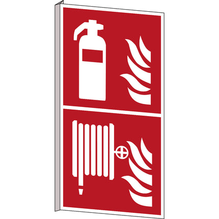 ISO Safety Sign  Fire extinguisher  Fire hose reel