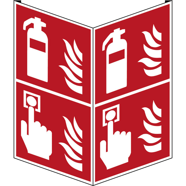 ISO Safety Sign  Fire hose reel  Fire alarm call point