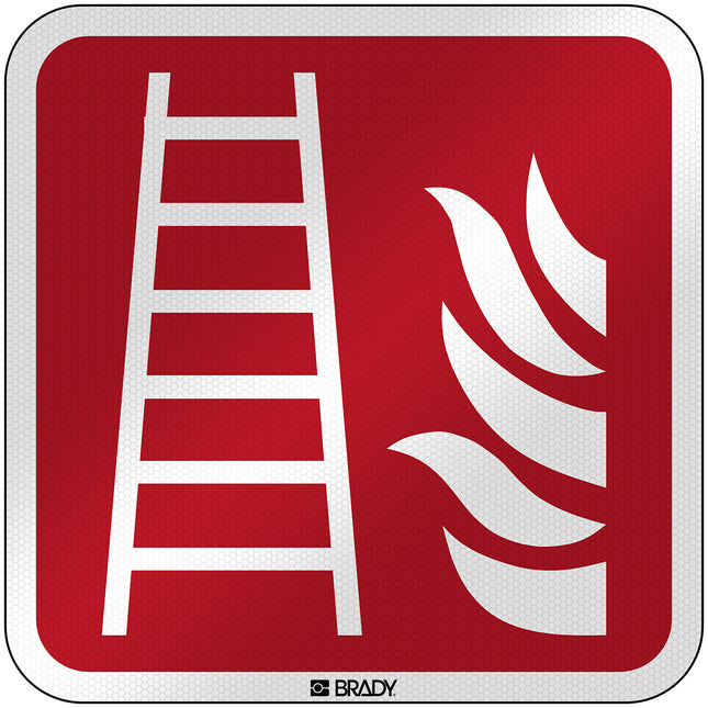 ISO Safety Sign  Fire ladder