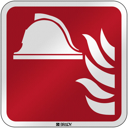 ISO Safety Sign  Collection of firefighting equipment