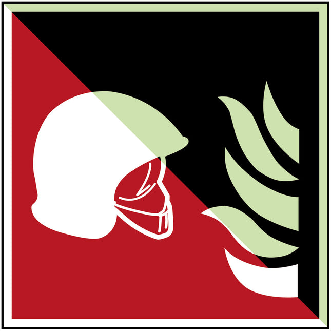 Glowinthedark safety sign