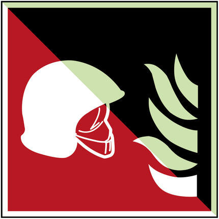 Glowinthedark safety sign