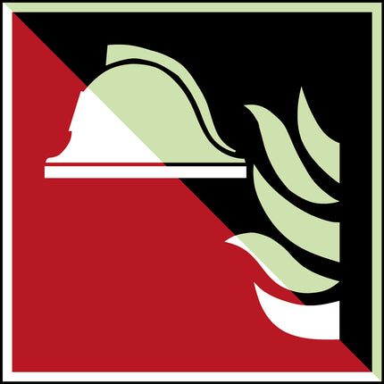 Glowinthedark safety sign