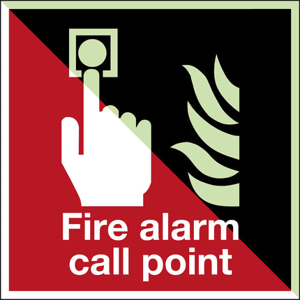 Glowinthedark safety sign