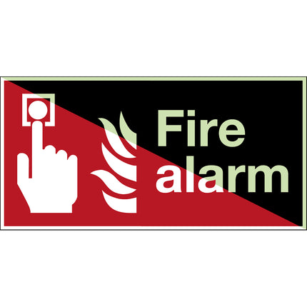 Glowinthedark safety sign