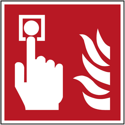 ISO Safety Sign  Fire alarm call point