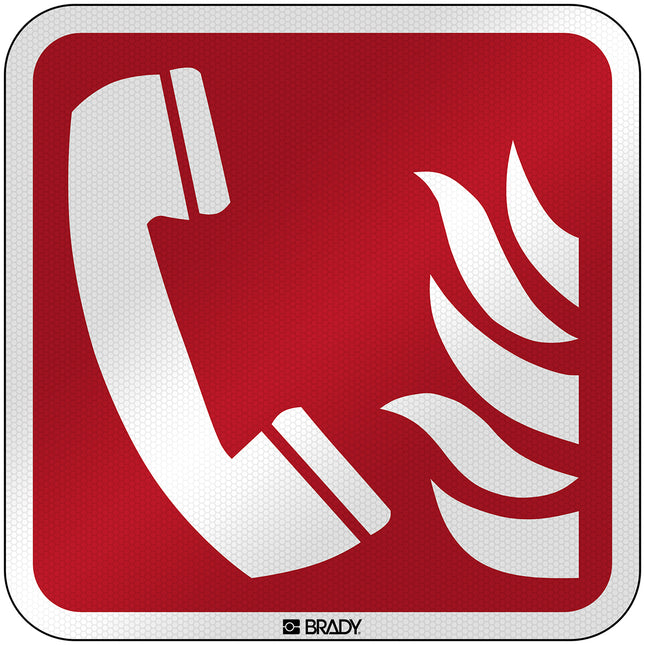 ISO Safety Sign  Fire emergency telephone