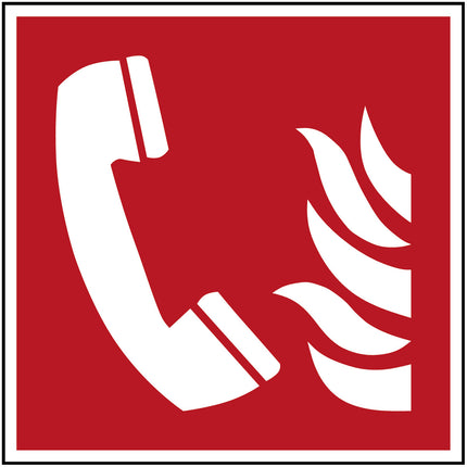 ISO Safety Sign  Fire emergency telephone