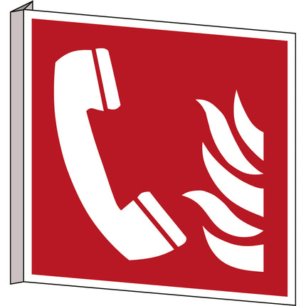 ISO Safety Sign  Fire emergency telephone