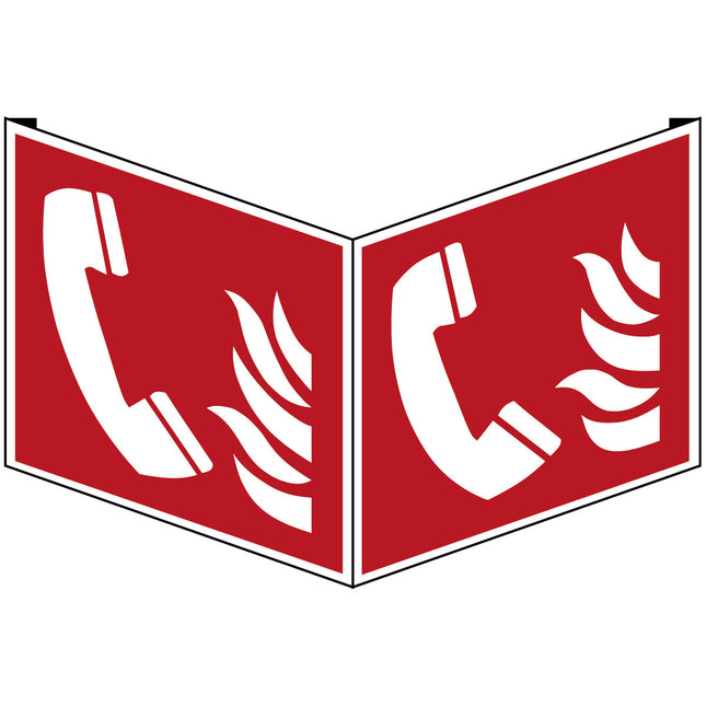 ISO Safety Sign  Fire emergency telephone