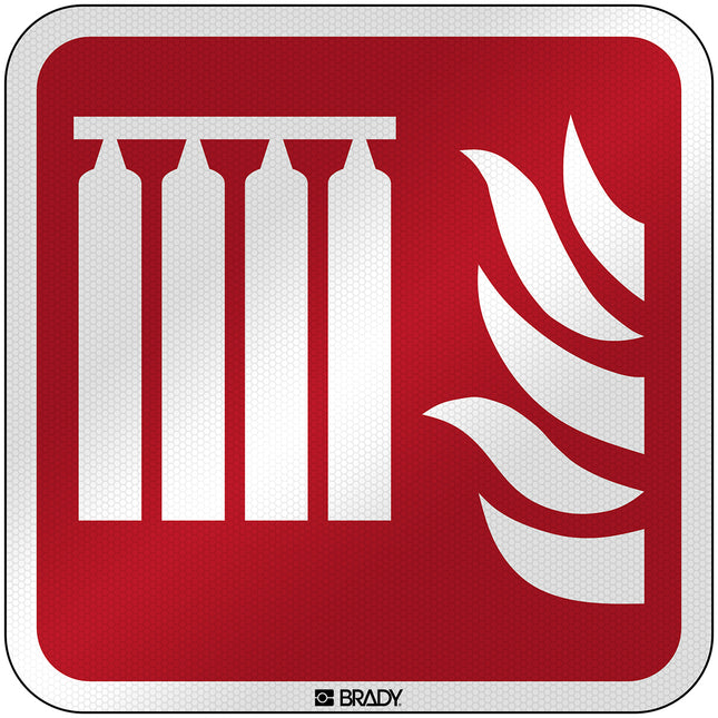 ISO Safety Sign  Fixed fire extinguishing battery