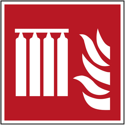 ISO Safety Sign  Fixed fire extinguishing battery