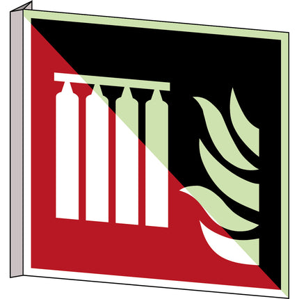 ISO Safety Sign  Fixed fire extinguishing battery