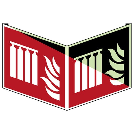 ISO Safety Sign  Fixed fire extinguishing battery