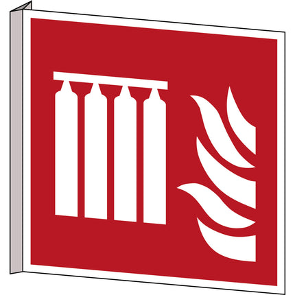 ISO Safety Sign  Fixed fire extinguishing battery