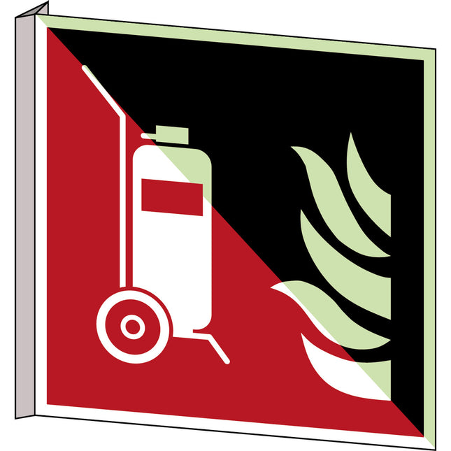 ISO Safety Sign  Wheeled fire extinguisher